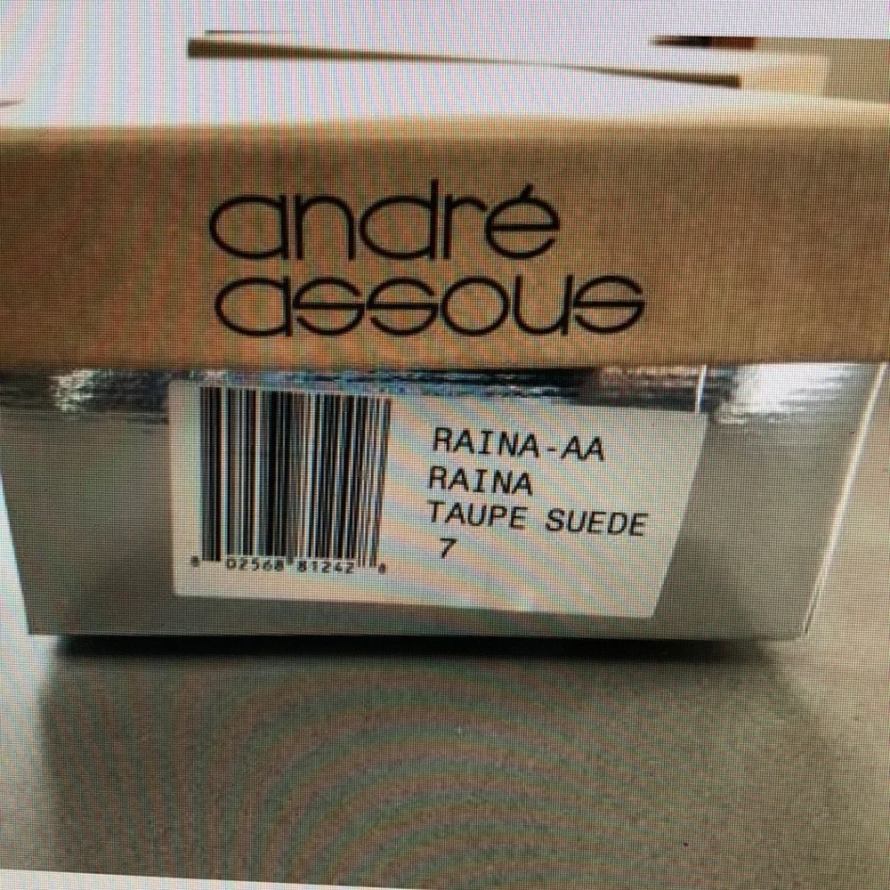 Andre Assous Taupe Suede  Gladiator Espadrilles 7N